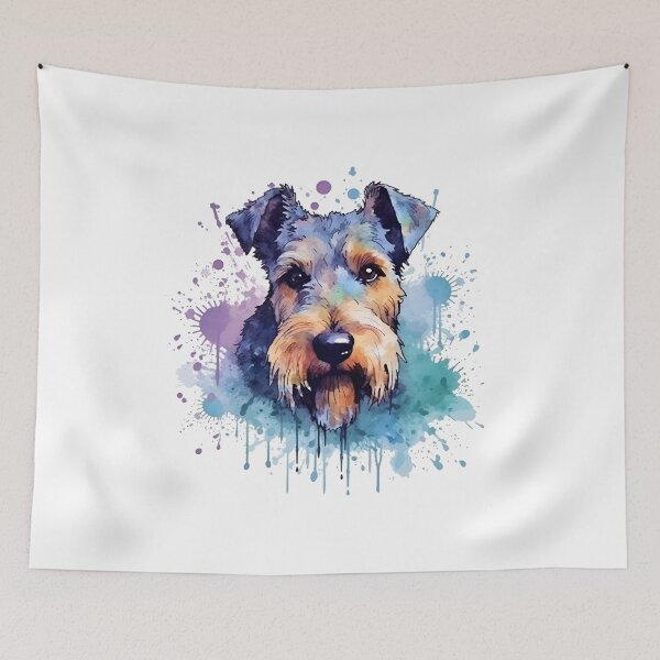 Item preview, Welsh Terrier | Colorful Watercolor Design #1 designed and sold by MatsurexDesigns.