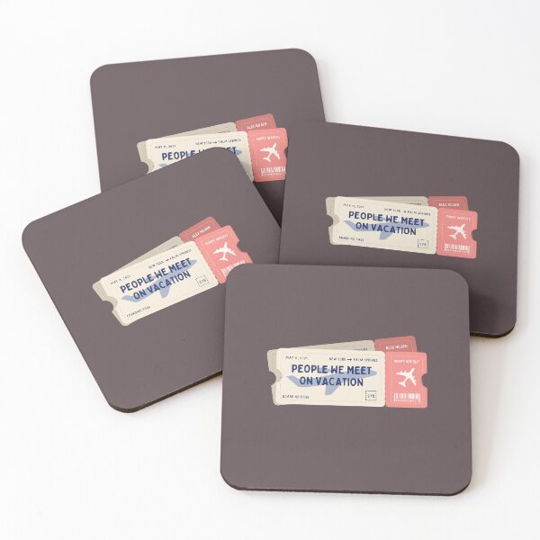 Item preview, People we meet on vacation | Emily Henry Plane Tickets designed and sold by Neadoodles.