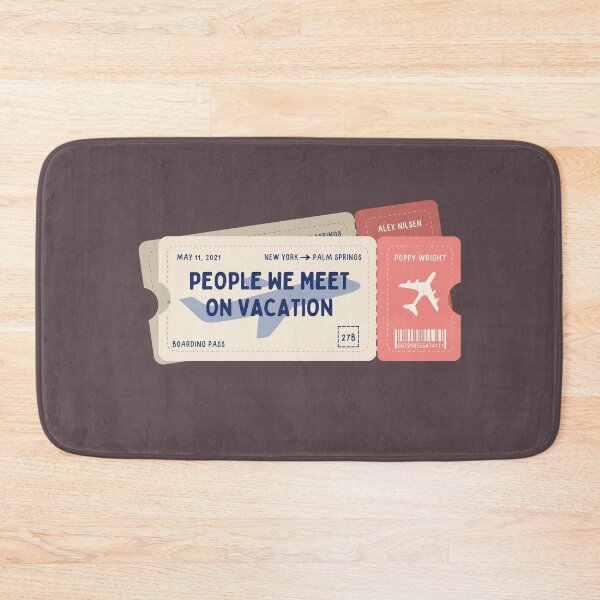 Item preview, People we meet on vacation | Emily Henry Plane Tickets designed and sold by Neadoodles.