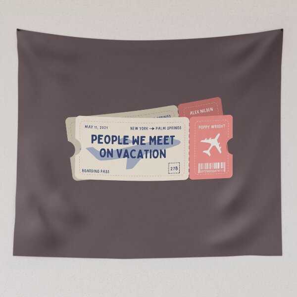 Item preview, People we meet on vacation | Emily Henry Plane Tickets designed and sold by Neadoodles.