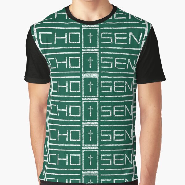Item preview, Chosen - Inspiring Christian simple minimal white text box like design with a cross for Believers designed and sold by ZechJohnRB.