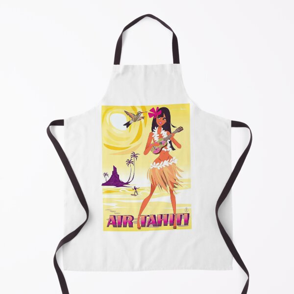 Item preview, Air Tahiti vintage travel ad designed and sold by IanBakerToons.