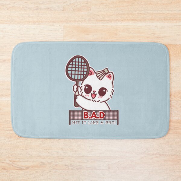 Item preview, Badminton Cat, Hit it like a pro! designed and sold by BGMeYou.