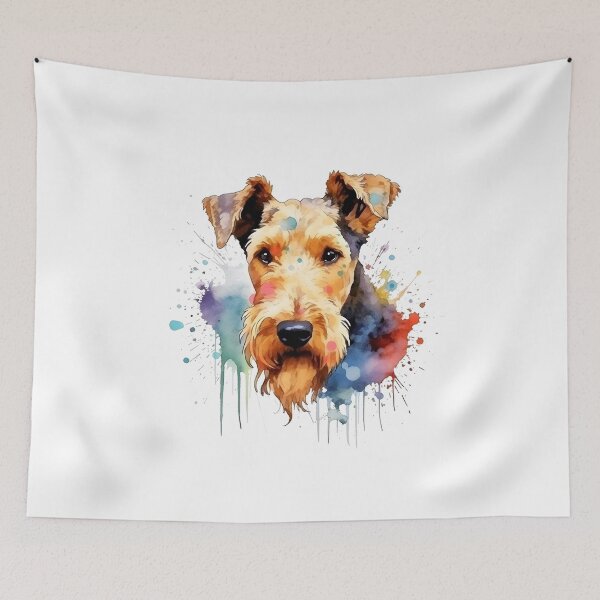 Item preview, Welsh Terrier | Colorful Watercolor Design #2 designed and sold by MatsurexDesigns.