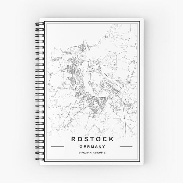 Item preview, Rostock City Map designed and sold by SHAMPAIN-ART-CO.