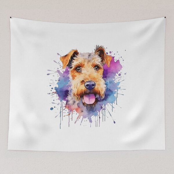 Item preview, Welsh Terrier | Colorful Watercolor Design #3 designed and sold by MatsurexDesigns.
