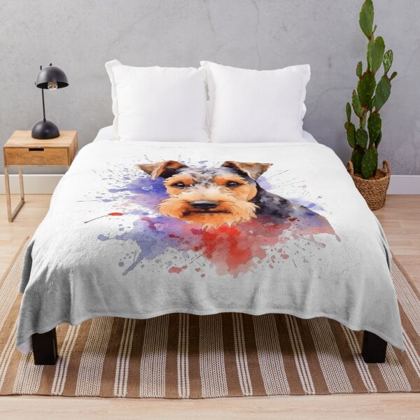 Item preview, Welsh Terrier | Colorful Watercolor Design #4 designed and sold by MatsurexDesigns.