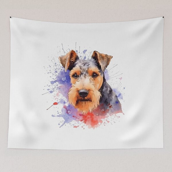 Item preview, Welsh Terrier | Colorful Watercolor Design #4 designed and sold by MatsurexDesigns.