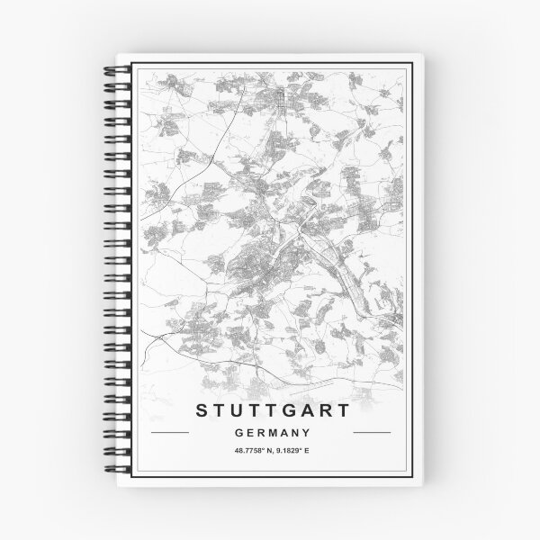 Artikelvorschau, Stuttgarter Stadtplan entworfen und verkauft von SHAMPAIN-ART-CO.
