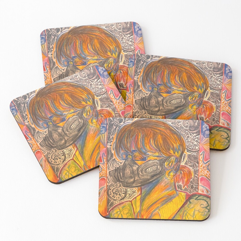 Item preview, Coasters (Set of 4) designed and sold by re-wolfe.