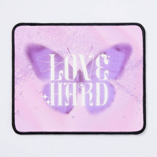 Item preview, Y2k love hard butterfly pink purple designed and sold by pinkuardesign.