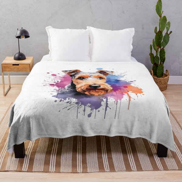 Item preview, Welsh Terrier | Colorful Watercolor Design #5 designed and sold by MatsurexDesigns.