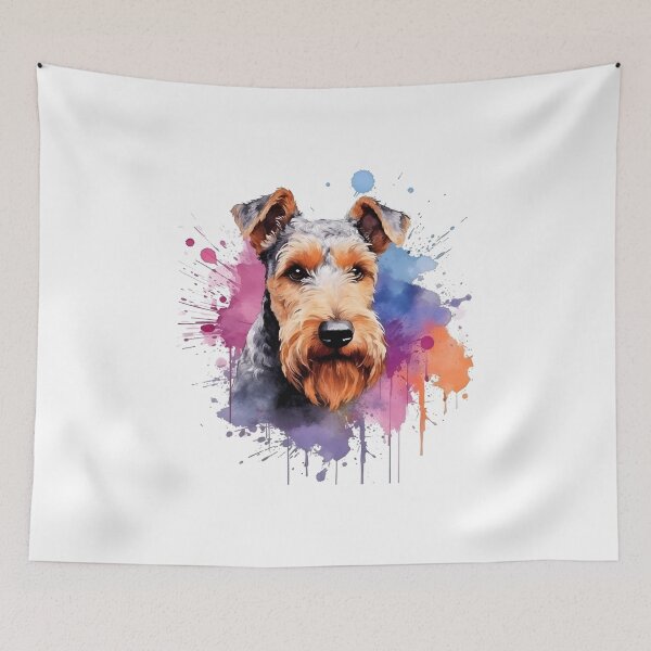 Item preview, Welsh Terrier | Colorful Watercolor Design #5 designed and sold by MatsurexDesigns.