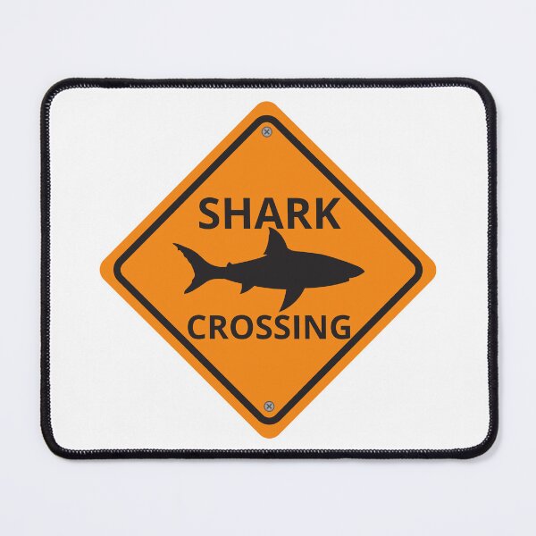 Item preview, Caution Sign - Shark Crossing designed and sold by CritterFish.