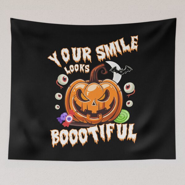 Item preview, Vintage Pumpkin Face Jackolantern Halloween Boootiful Smile designed and sold by BongsEmporium.
