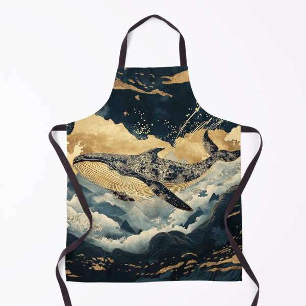 Item preview, Golden Whale Beneath the Mountains designed and sold by ElysiArt.