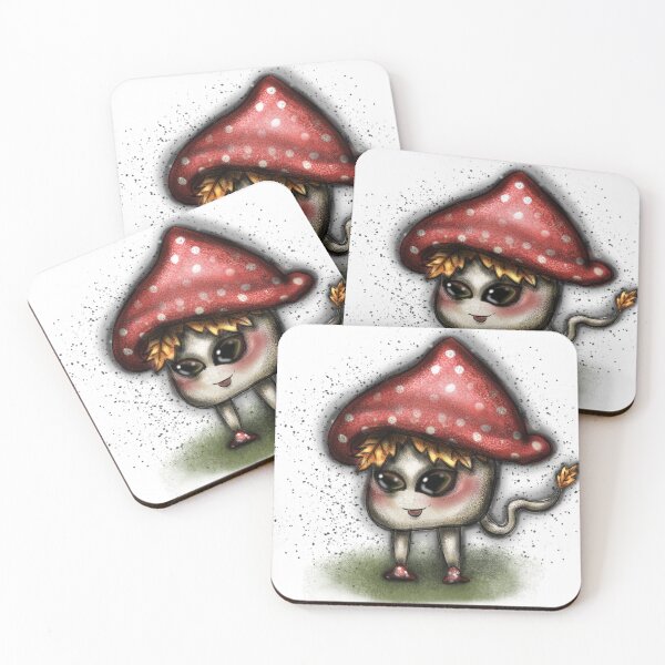 Item preview, Cute fall mushroom creature designed and sold by Aileen-Lights.