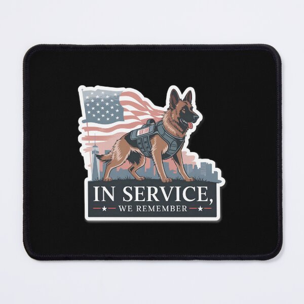 Item preview, Never forget - Patriot Day - k9 German Shepherd rescue dog designed and sold by The Knick Knack Nook.