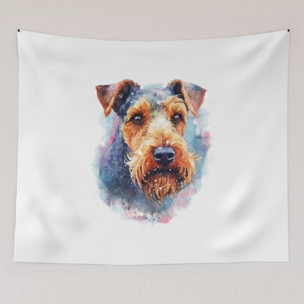 Item preview, Welsh Terrier | Colorful Watercolor Design #6 designed and sold by MatsurexDesigns.