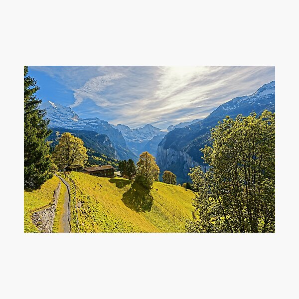 Item preview, Day Hike With View Of The Swiss Alps designed and sold by Susan Dost.