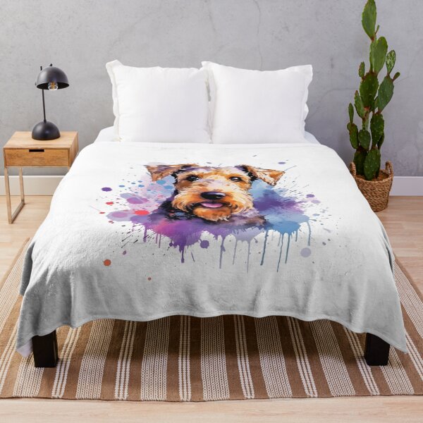 Item preview, Welsh Terrier | Colorful Watercolor Design #7 designed and sold by MatsurexDesigns.