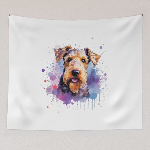 Item preview, Welsh Terrier | Colorful Watercolor Design #7 designed and sold by MatsurexDesigns.