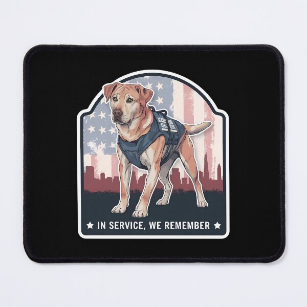 Item preview, Patriot and memorial Day - k9 rescue Labrador dog designed and sold by The Knick Knack Nook.