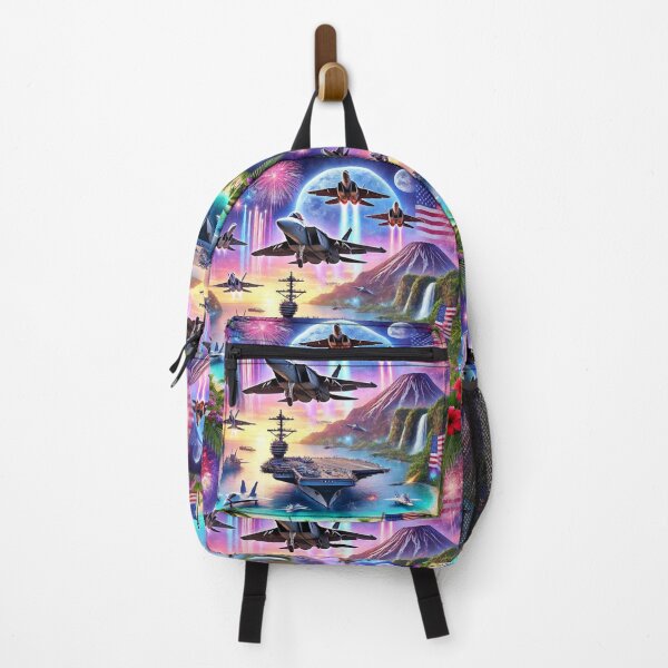 Item preview, Patriotic Sky: USA Military Jets Over a Tropical Paradise designed and sold by Meta2Physical.