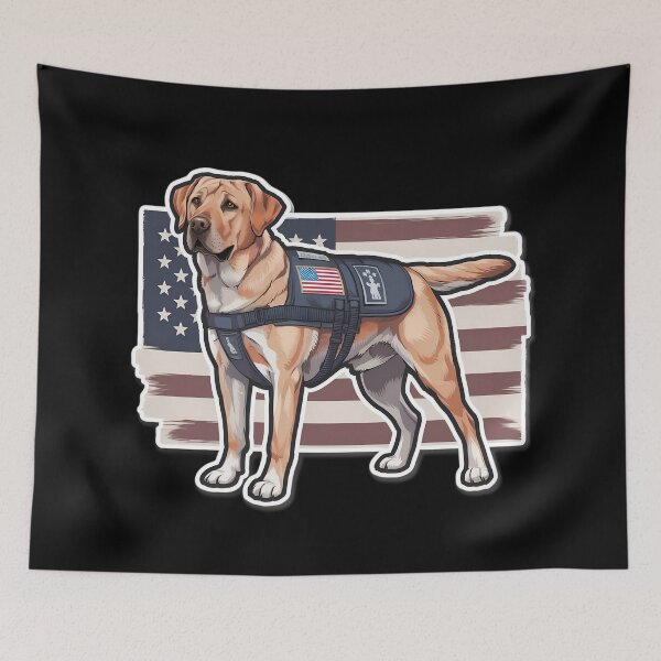 Item preview, Never forget - Patriot Day - k9 rescue Labrador dog designed and sold by The  Knick Knack Nook.