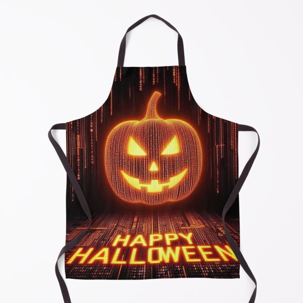 Artikelvorschau, Fröhliches Halloween Matrix Kürbis Neon entworfen und verkauft von Simplybe1.