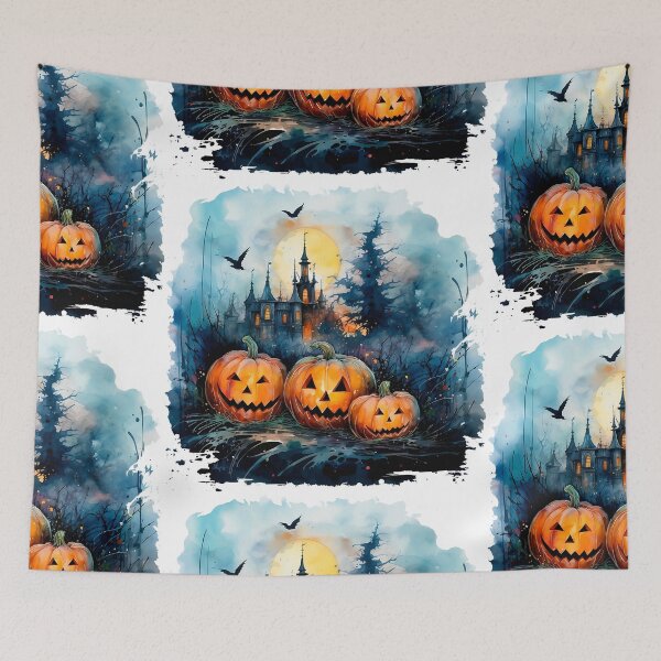 Item preview, Spooky Pumpkins, Halloween designed and sold by ArtPixelHaven.