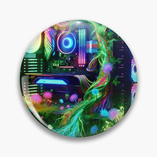 Item preview, Tech Jungle: Nature Meets Neon in a Gamer’s World designed and sold by koreatvtea.