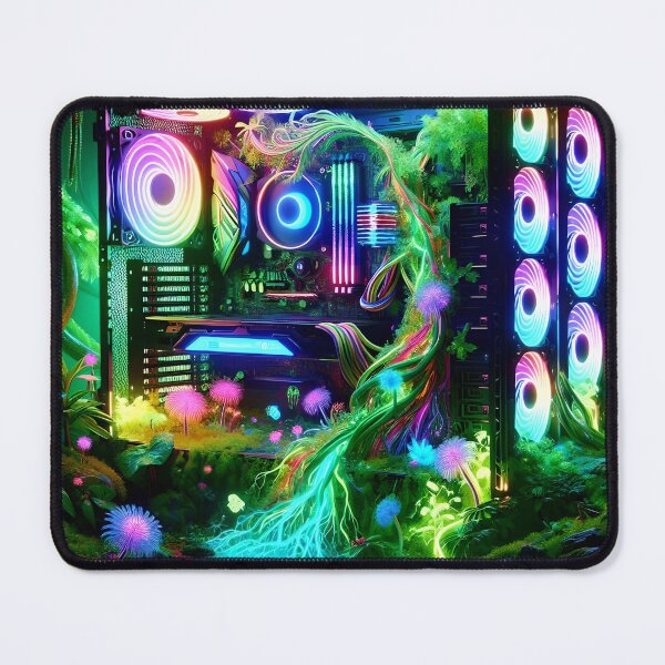 Item preview, Tech Jungle: Nature Meets Neon in a Gamer’s World designed and sold by koreatvtea.