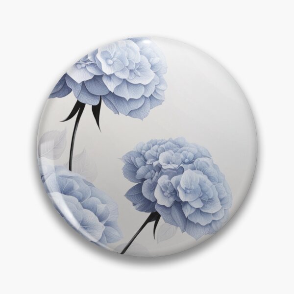 Item preview, Trio of Light Blue Hydrangea Blossoms designed and sold by burbankdesigns.