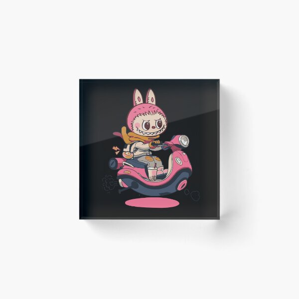 Item preview, Labubu cute monster pink  designed and sold by retrippy.