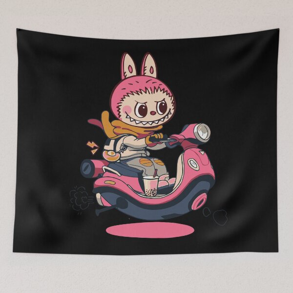 Item preview, Labubu cute monster pink  designed and sold by retrippy.
