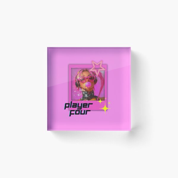 Item preview, Y2k girl pink photo player four designed and sold by pinkuardesign.