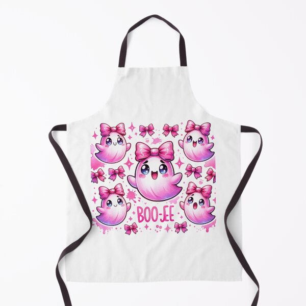 Item preview, Cute pink Ghost with bows saying Boo-Jee stickers and more designed and sold by CRandRRstickers.