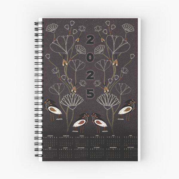 Item preview, 2025 midnight garden Calendar  designed and sold by SketchyHeart.