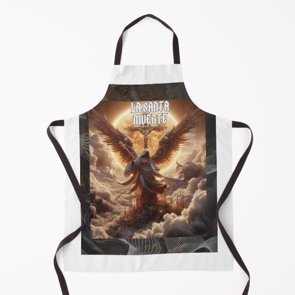 Item preview, "Golden Santa Muerte in the Heavens" designed and sold by julioacuna01020.