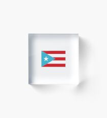 Flag of Puerto Rico (1895-1952)/ Nationhood Flag Acrylic Block