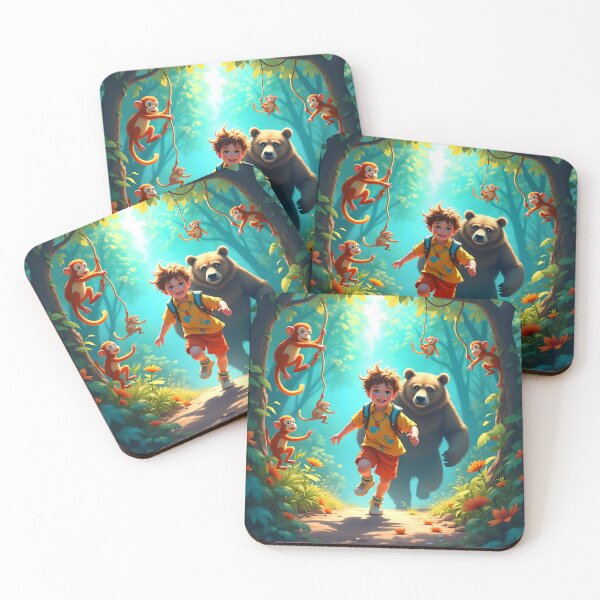 Item preview, Heroic Bear in a Jungle Chase designed and sold by koreatvtea.