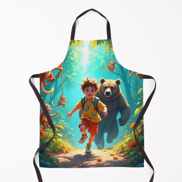 Item preview, Heroic Bear in a Jungle Chase designed and sold by koreatvtea.