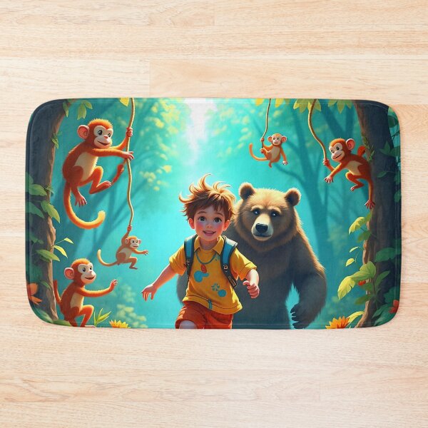 Item preview, Heroic Bear in a Jungle Chase designed and sold by koreatvtea.
