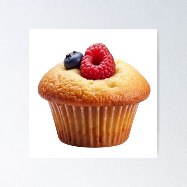 Item preview, Muffin with Berries - @fluidwatercolor designed and sold by fluidwatercolor.