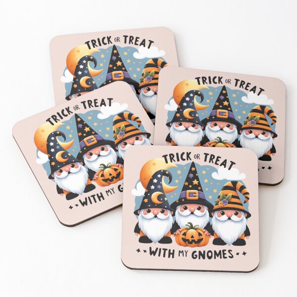 Item preview,  "Trick or Treat With My Gnomes" Cute Halloween Gnomes designed and sold by CrasyART.