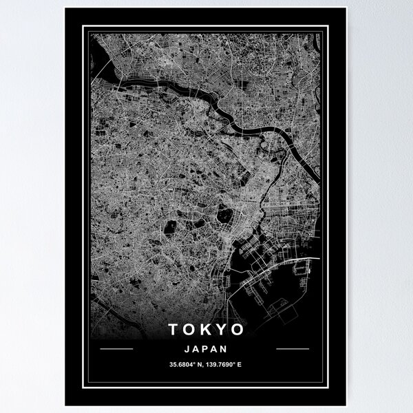 Item preview, Tokyo City Map designed and sold by SHAMPAIN-ART-CO.