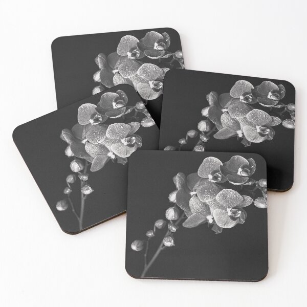 Item preview, Orchids on black background designed and sold by Abel-momo.