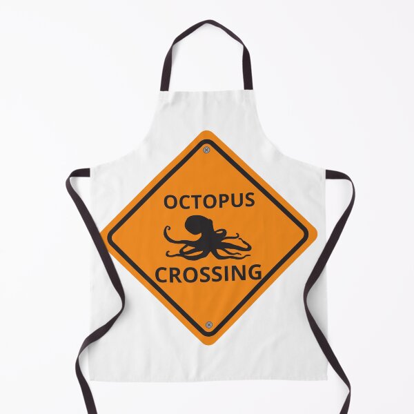 Item preview, Caution sign - Octopus crossing designed and sold by CritterFish.