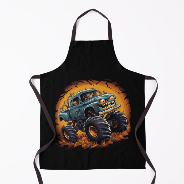 Item preview, Skeleton riding monster truck halloween Toddler Boys Kids designed and sold by DrawHandArt.